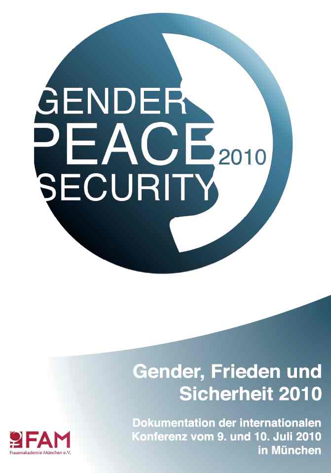 Gender, Frieden und Sicherheit